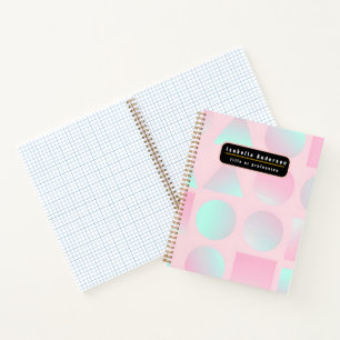 Mint Blush Roze Abstract Trendy Collectie Notitieboek