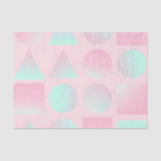 Mint Blush Roze Abstract Trendy Collectie Tissuepapier