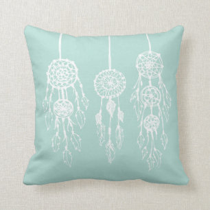 Mint Bohemian Dreamcatchers Kussen