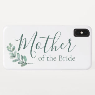 Mint Botanische legante moeder van de bride iPhone XS Max Hoesje