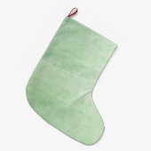Mint Breeze-Waterverf Grote Kerstsok (Voorkant (Hangend))