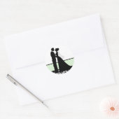 Mint bruiloft paar zegels (Envelop)