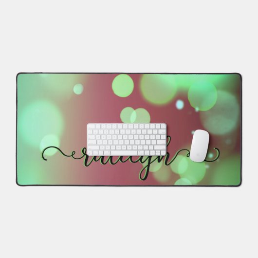 Mint & Burgundy Bokeh (Clavier et souris)