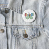 Mint Butterfly Button (In situ)