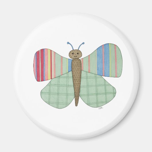 Mint Butterfly Magnet Magneet (Voorkant)