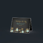 Mint Chalkboard Serez-Vous Ma Carte Bridesmaid<br><div class="desc">Belles fleurs d'aquarelle à la menthe et design feuille or. Collection correspondante dans le Little Bayleigh Store. Certains graphiques utilisés sont © Digital Cloud.</div>