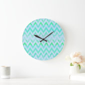 mint chevron klok (Huis)