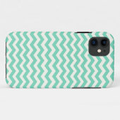 Mint Chevron Stripes Case-Mate iPhone Case (Achterkant (horizontaal))