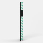 Mint Chevron Stripes Case-Mate iPhone Case (Achterkant/rechts)