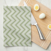 Mint Chevron Theedoek (Quarter Fold)