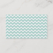 Mint Chevron Visitekaartje (Achterkant)