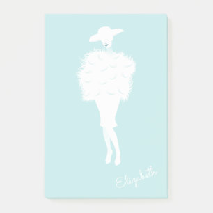 Mint Chic Fashion Lady Post-it® Notes