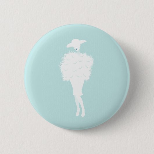 Mint Chic Ronde Button 5,7 Cm (Voorkant)