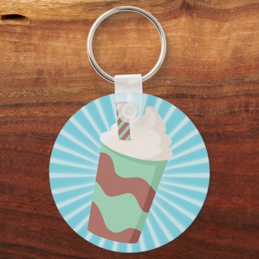 Mint Choc Milkshake Sleutelhanger (Voorkant)
