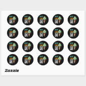 Mint Chocolade Chip Ijs Voor Ronde Sticker (Vel)