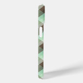 Mint Chocolade Chip Kleur Blok Plaid Strepen Case-Mate iPhone Case (Achterkant / Rechts)