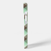 Mint Chocolade Chip Kleur Blok Plaid Strepen Case-Mate iPhone Case (Achterkant / Links)