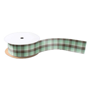 Mint Chocolade Chip Kleur Blok Plaid Strepen Lint