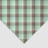 Mint Chocolade Chip Kleur Blok Plaid Strepen Tissuepapier (Detail)
