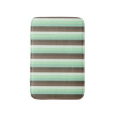 Mint Chocolade Chip Kleur Blok Strepen Badmat (Voorkant Verticaal)