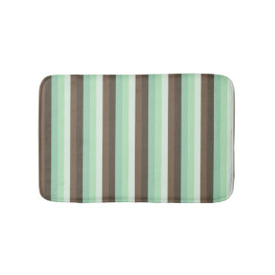 Mint Chocolade Chip Kleur Blok Strepen Badmat