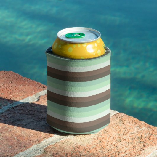 Mint Chocolade Chip Kleur Blok Strepen Blikjeskoeler (Insitu Zwembad)