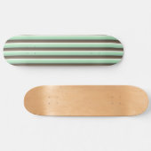 Mint Chocolade Chip Kleur Blok Strepen Skateboard (Horizontaal)