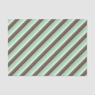 Mint Chocolade Chip Kleur Blok Strepen Tissuepapier