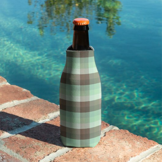 Mint Chocolade Chip Kleurblok Plaid Strepen Flesjeskoeler (Insitu Zwembad)