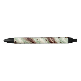 Mint Chocolade Chip Milkshake Marmer Design Zwarte Inkt Pen