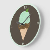 Mint Chocolade Ice Cream Cone Grote Klok (Hoek)