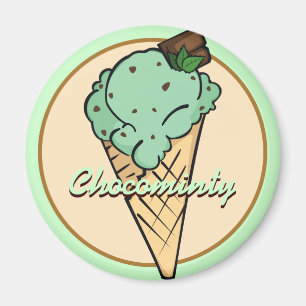 Mint Chocolat-chip Ice Cream Magnet Magneet