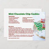 Mint Chocolate Chip Cookie Briefkaart (Voorkant / Achterkant)