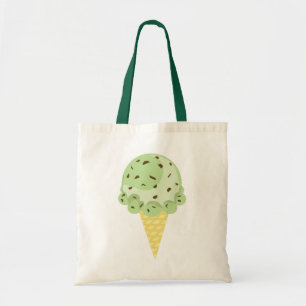 Mint Chocolate Chip Ice Cream Bag Tote Bag