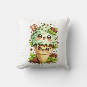 Mint Chocolate Chip Ijsje Kawai Kussen
