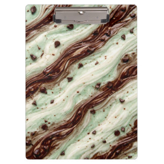 Mint Chocolate Chip Milkshake Marble Design Klembord