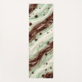Mint Chocolate Chip Milkshake Marble Design Yogamat