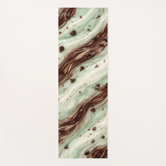 Mint Chocolate Chip Milkshake Marble Design Yogamat