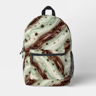 Mint Chocolate Chip Milkshake Marmer Design Bedrukte Rugzak