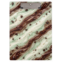 Mint Chocolate Chip Milkshake Marmer Design