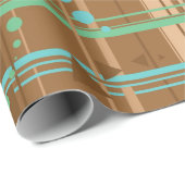 Mint Chocolate Geometry Cadeaupapier (Rol Hoek)