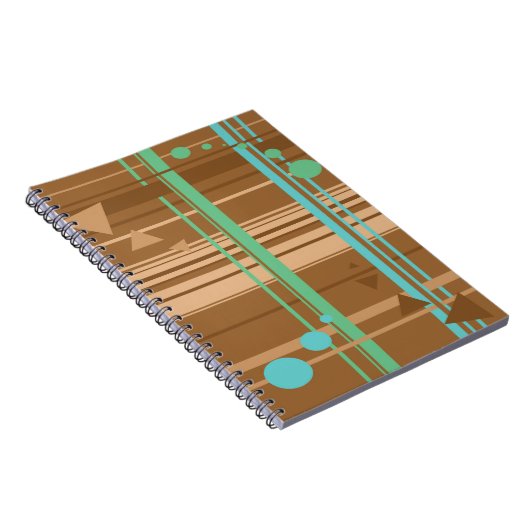 Mint Chocolate Geometry Notitieboek (Rechterzijde)