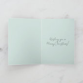 Mint Christmas Ornaments Tree Kaart (Binnen)