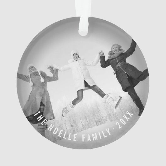 Mint Circle Falalalala Bold script Kerstmis Ornament (achterkant)