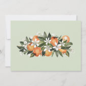Mint Citrus Moderne Douche nuptiale Invitation (Dos)