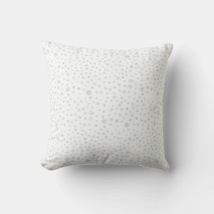 Mint Confetti Waterverf Stippen Sierkussen