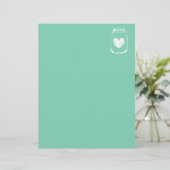 Mint country chic bocal mariage papeterie (Debout devant)