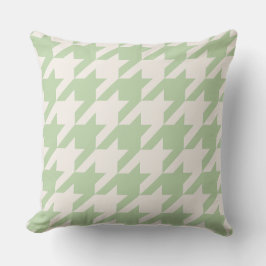 Mint Cream Houndstooth Sierkussen