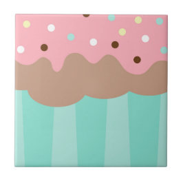 Mint Cupcake Tegeltje