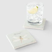 Mint Dragonfly Dream Stenen Onderzetter (Zijkant)